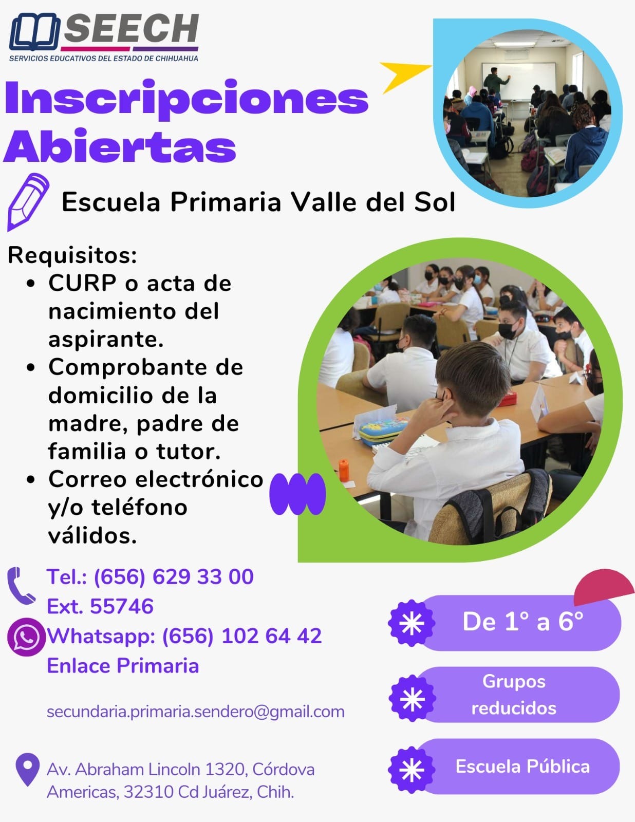 Anuncia Seyd Apertura De Primaria Valle Del Sol En Ciudad Ju Rez Para